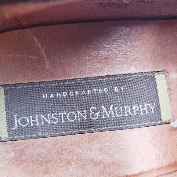 Johnston‎ & Murphy Men\'s Size 10 Loafer Brown Leather Slip On Square Toe main image 10